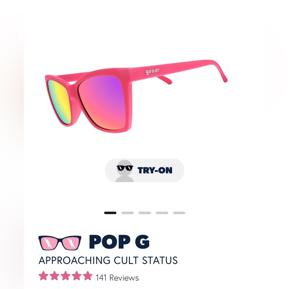 Goodr Approaching Cult Status pink sunglasses